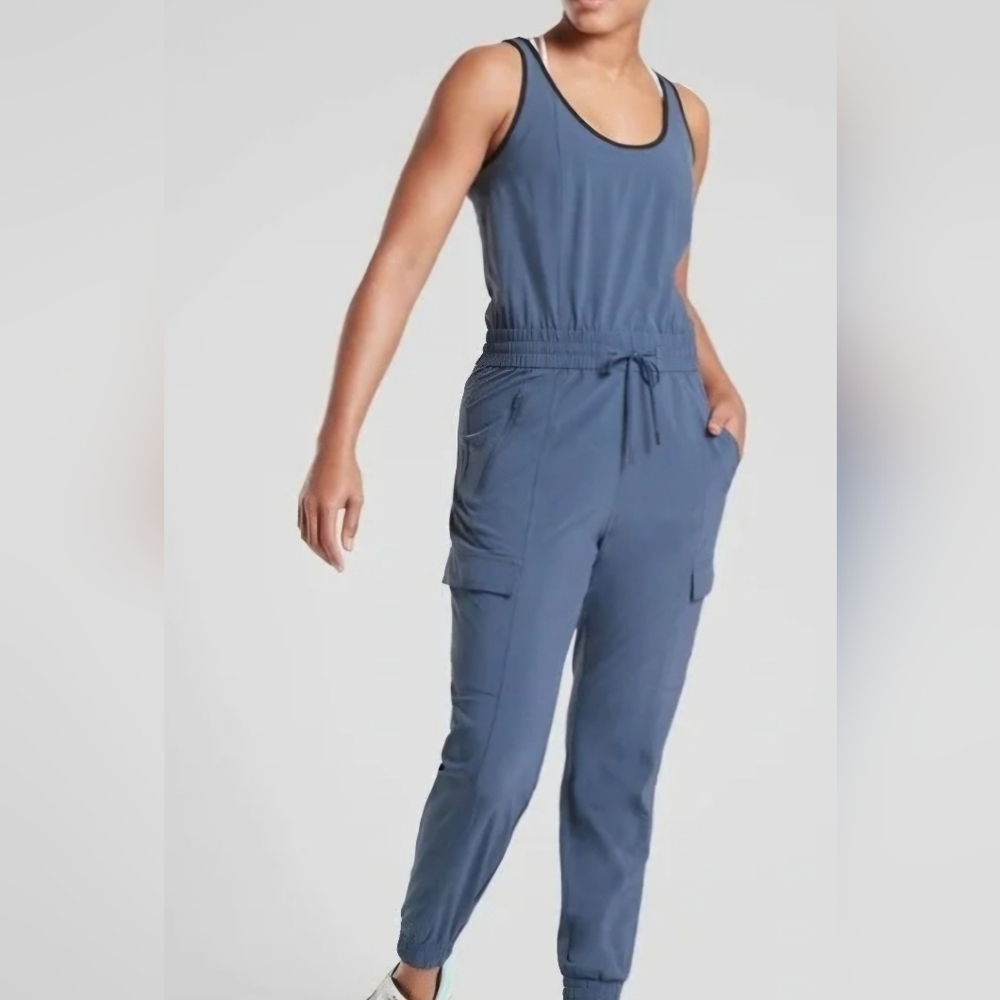 Athleta Slate Blue Jumpsuit